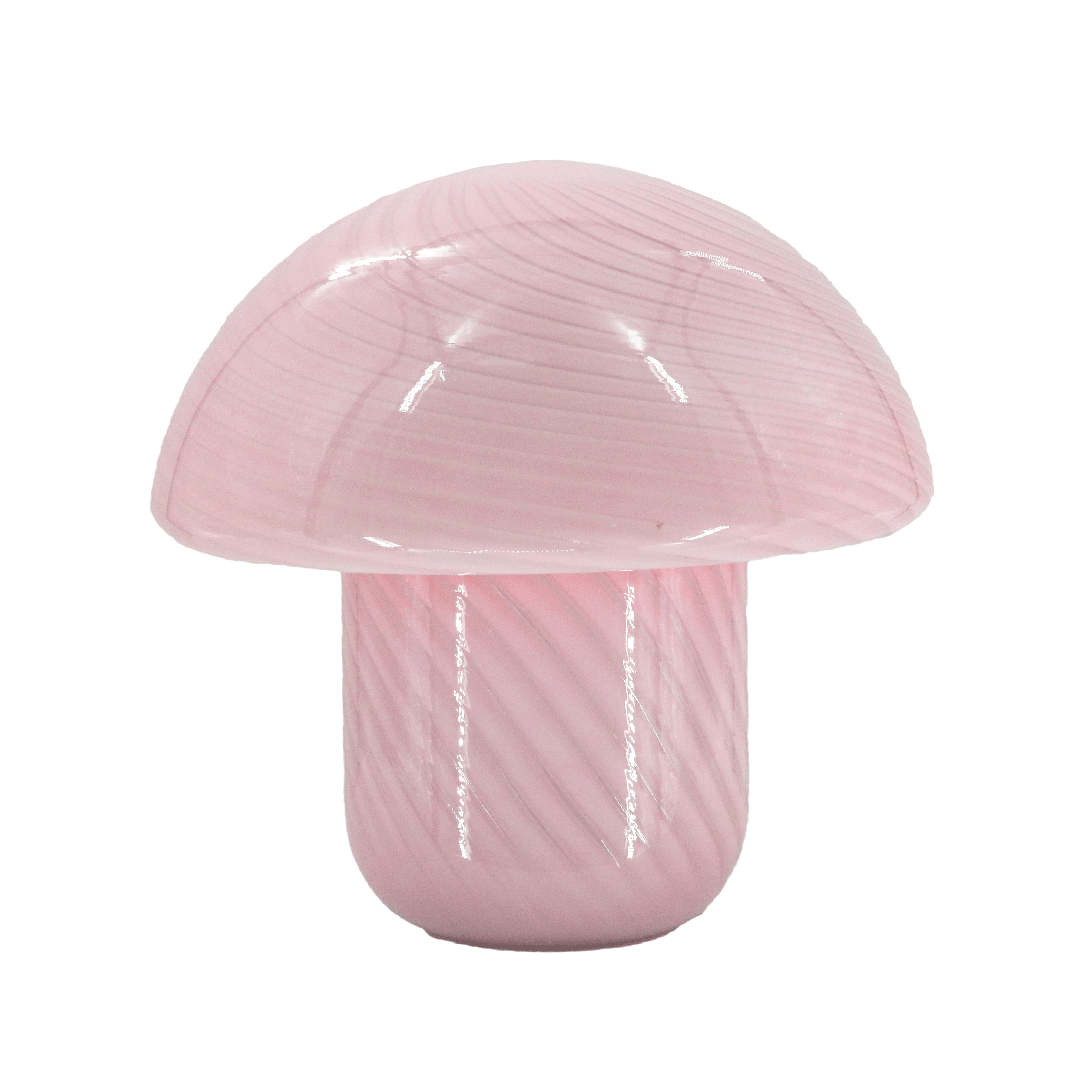 Stripe Pattern Pink Mushroom Lights