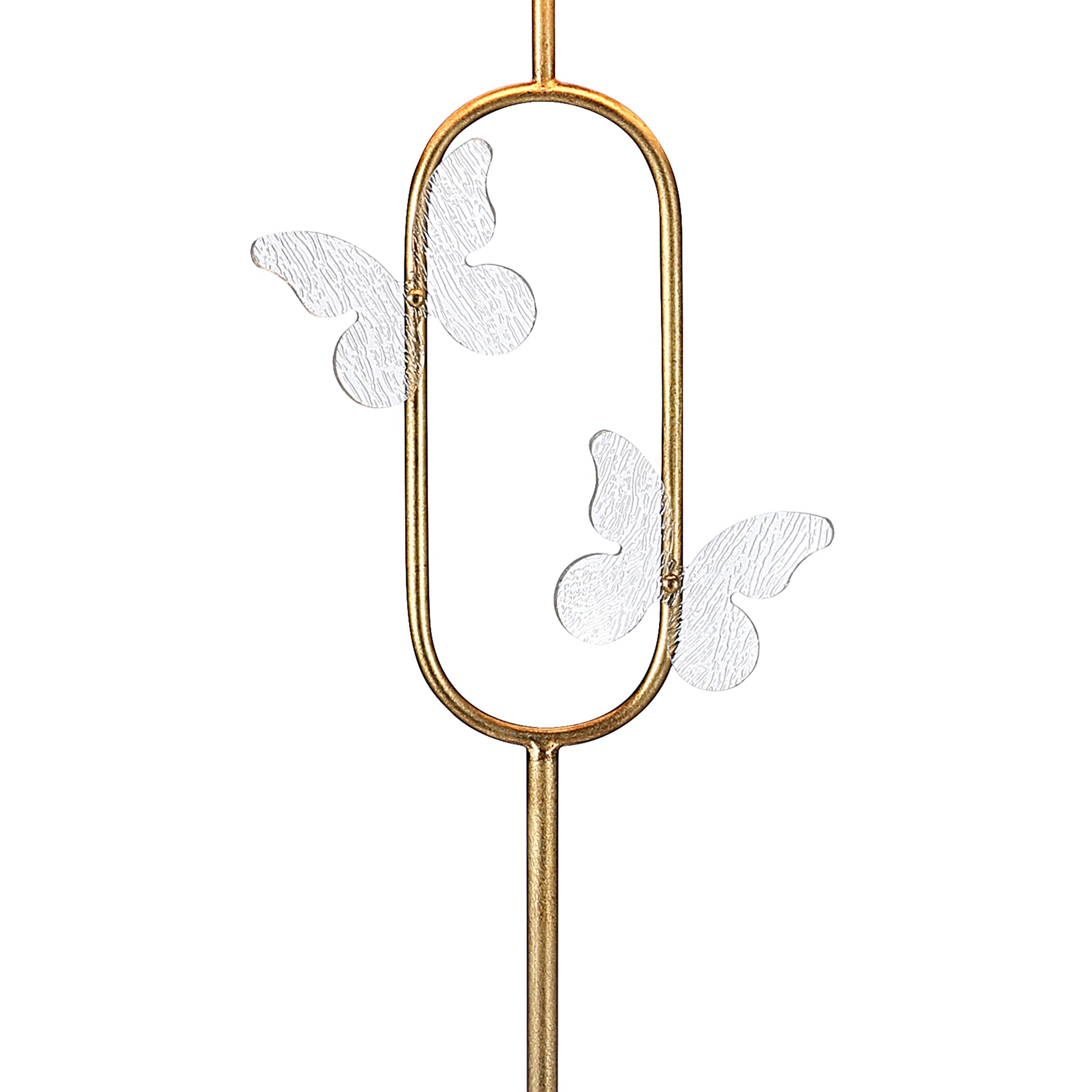 Textured Butterflies Metal Frame Floor Lamp