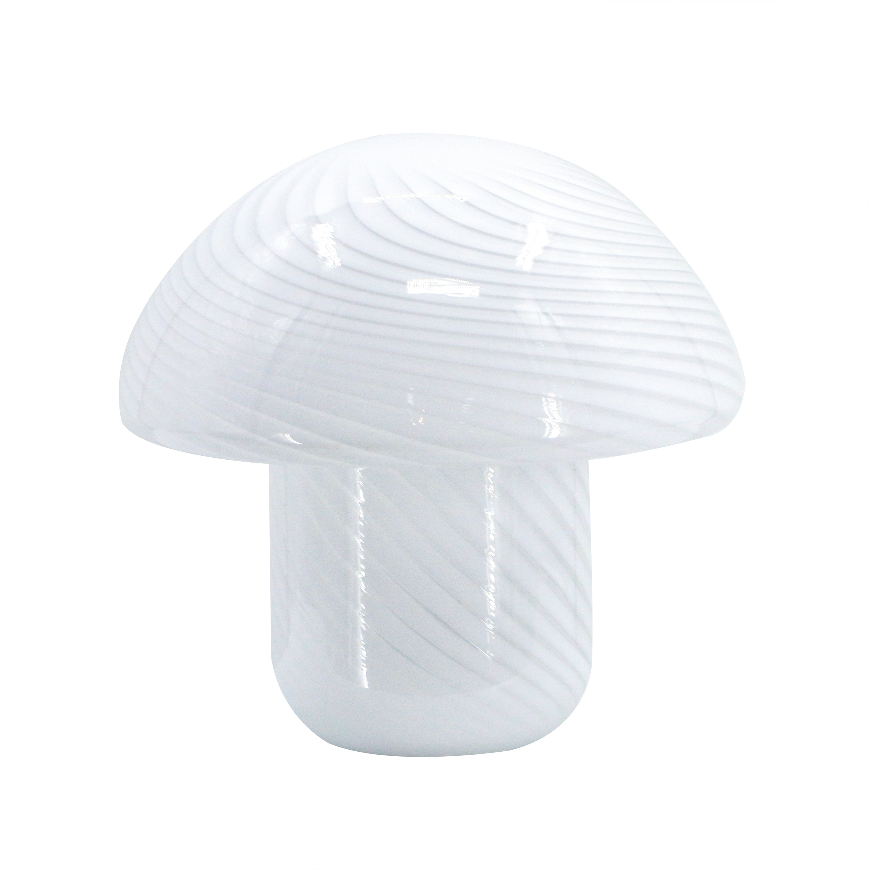 Stripe Pattern White Mushroom Lights